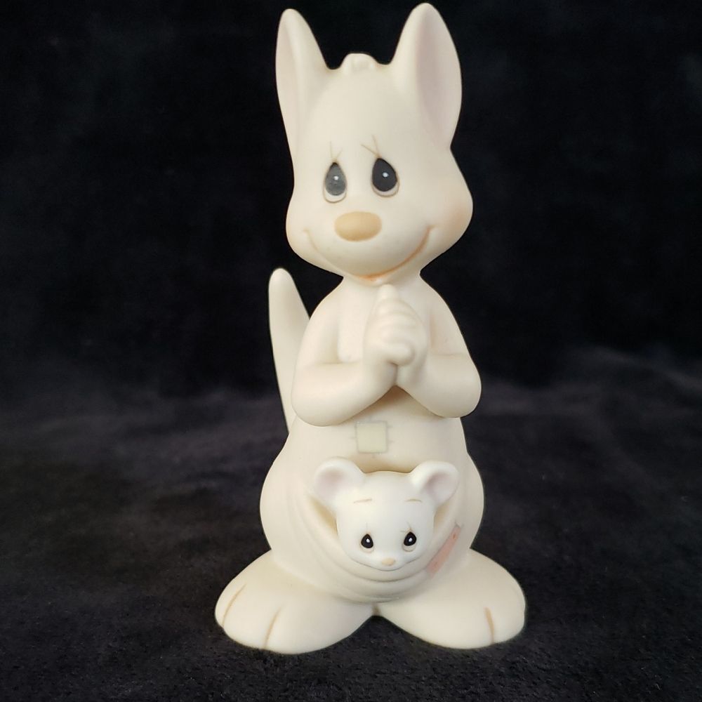 Vtg Precious Moments "Hello World" Figurine #521175 (1988) Bow and Arrow Mark